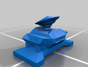 hopheavy mobile command center 3d printing minatures robot tank wargaming 3d print model - Mito3D