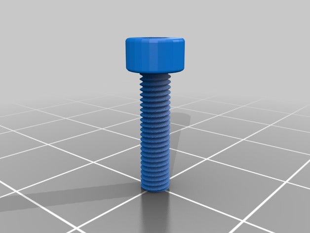 m3-12 tornillo de la ingeniería personalizado 3D print model - Mito3D