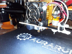 wombot light rail off extruder fan 3d printer parts 3d print model - Mito3D