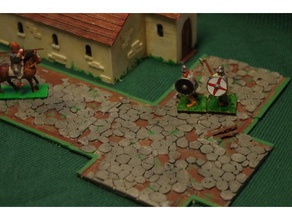 roads - old new part b buildings & structures 28mm dark ages d historical road roman saxon transport wargaming 3d print model - Mito3D
