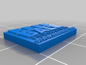 reefball foundation plaque newest version 3d printing aquarium artificial reef ball 3d print model - Mito3D