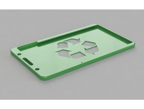 recycling badge holder 3d print model - Mito3D