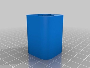 mi personalizados caso de la batería magnética aa 4 abajo los contenedores personalizado 3d print model - Mito3D