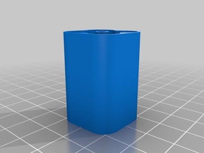 mi personalizados caso de la batería magnética aaa 4 abajo los contenedores personalizado 3d print model - Mito3D