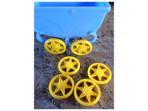 star-spoked wheels 3d printing small 3d print model - Mito3D