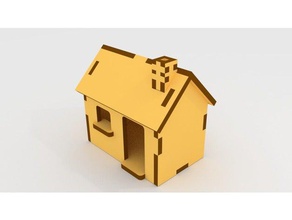 simple house buildings & structures 3d print model - Mito3D