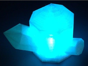 crystal led l'elettronica 3d print model - Mito3D