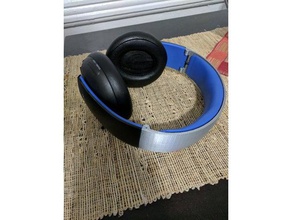 replacement headband sony gold wireless heaset audio diy dsk001 headphones hinge repair ps4 3d print model - Mito3D