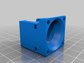 supporto ventola 25x25 estrusore hexagon 3d printer parts extruder fan duct hot end hotend cooling 3d print model - Mito3D