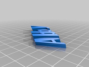 abby text - isim Anahtarlık keyfob organizasyon özelleştirilmiş 3d print model - Mito3D