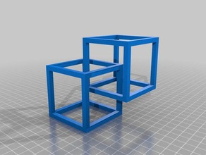 interscting quadrados a arte 3d print model - Mito3D