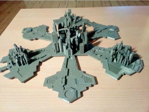 stargate atlantis cidade edifícios e estruturas 3d print model - Mito3D