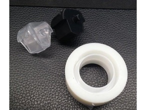 tape dispenser core replacement parts 3d print model - Mito3D