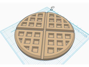 life size eggo waffle 3d printing amazing big breakfast food lifesize tastey waflle yummy 3d print model - Mito3D