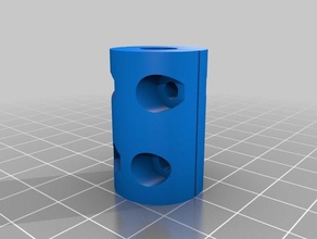 parametric z-axis coupler stepper threaded rod coupling 3d printer parts customized 3d print model - Mito3D