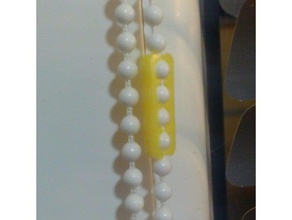 aveugle chaîne de perles connecteur v2 les pièces rechange stores menuisier openscad paramétrique sécurité 3d print model - Mito3D