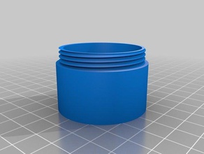 básica parafuso da tampa caixa recipientes a recipiente de rosca 3d print model - Mito3D