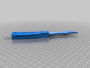 cs go mariposa mango del cuchillo remix juegos y juguetes 3d print model - Mito3D