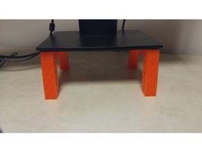 simple monitor stand office computer desktop 3d print model - Mito3D