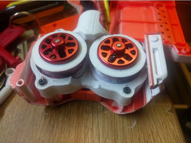 nerf stryfe brushless flywheel cage - kelly industries sport & outdoors 3D print model - Mito3D