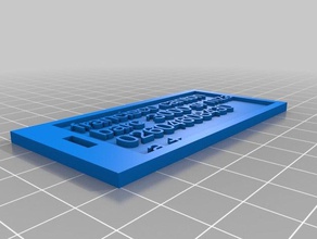 özelleştirilmiş Bagaj etiketi kofferanh benim tam olarak görene sikke ve rozetleri 3d print model - Mito3D