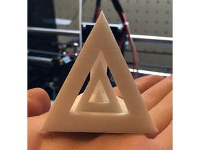 triple triangle art fun 3d print model - Mito3D