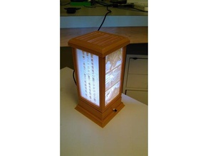 lithophane lámpara v2 diy la el led tira de luz pie fotografía imagen 3d print model - Mito3D