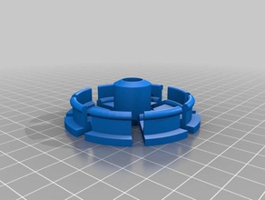10mm prototype spool hub remix 3d printer accessories customized 3d print model - Mito3D