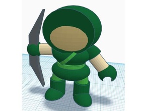 karikatür figürü - okçu adam oyuncak & oyun aksesuarları avengers çizgi film şekil hawkeye minyatür süper kahraman 3d print model - Mito3D