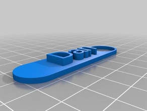 dan Namensschild Schlüsselanhänger kundengebundene 3d print model - Mito3D