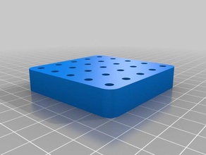 my customized dremel bit storage tray 5x5 tool holders & boxes 3d print model - Mito3D