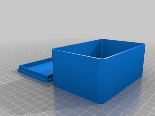 box2-120-80-50 recipientes personalizado 3D print model - Mito3D