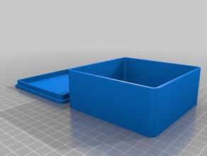 box2-100-100-40 containers customized 3d print model - Mito3D