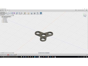 basic tri fidget spinner caps 3d printing cap hand figet 3d print model - Mito3D
