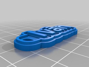 ivan llavero llaveros personalizado 3d print model - Mito3D
