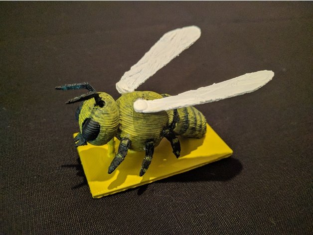 la abeja a los animales bumble bee hornet de insectos avispa 3D print model - Mito3D