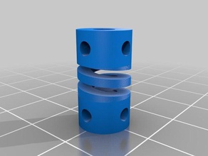 my customized flexible helical coupling diy 3d print model - Mito3D