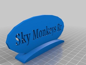 soporte cielo monos rc signos y logotipos 3d print model - Mito3D