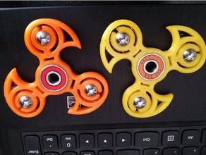 tri spinner palla fidget giochi e giocattoli 3d print model - Mito3D