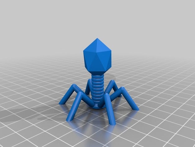 mon personnalisés bactériophage t4 de la biologie personnalisé 3D print model - Mito3D