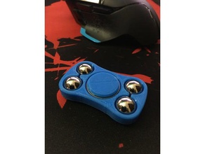 cinco cojinete de la mini ruleta juegos y juguetes fidget mano spinner juguete rodamiento 3d print model - Mito3D