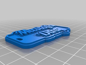 mustafa Schlüsselanhänger kundengebundene 3d print model - Mito3D