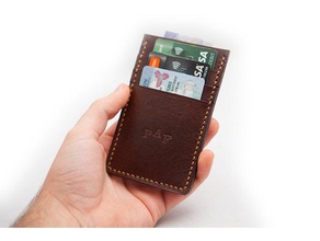 leathercraft - front pocket wallet pattern diy leather leatherworking 3d print model - Mito3D