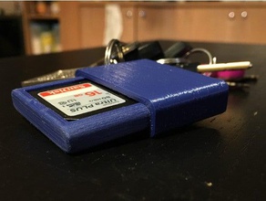 suporte do cartão sd porta-chaves computador câmera gaveta titular chaveiro chave de cadeia key fob fotografia 3d print model - Mito3D