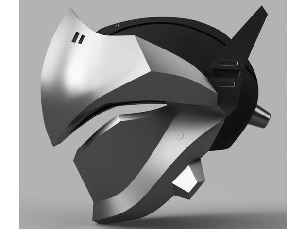 genji casco overwatch oggetti di scena cosplay 3D print model - Mito3D