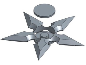 ninja yıldızı fidget fidget-oyuncak fidgetspinner el spinner oyuncak yıldız 3d print model - Mito3D