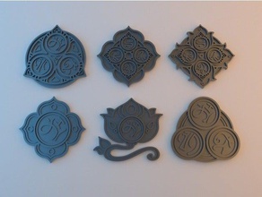 elvan emblems - children eldair accessories brooch cosplay elven 3d print model - Mito3D