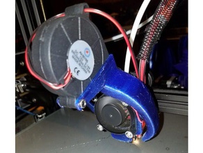 radial fan fang creality cr-10 3d printer parts 3d print model - Mito3D