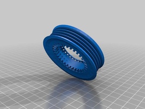 subaru ac pulley automotive 3d print model - Mito3D