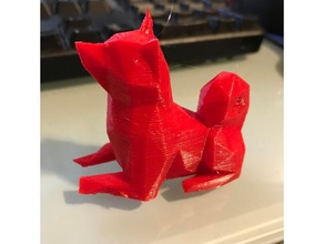 low poly shiba inu animaux doge 3d print model - Mito3D